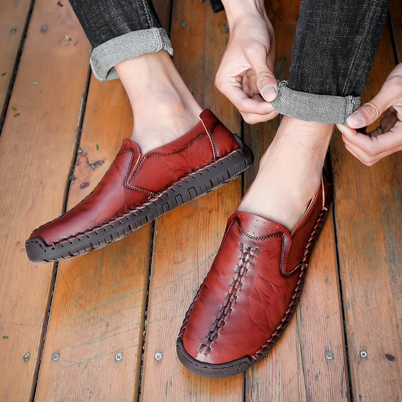 

Breathable Comfortable Workwear Shoes Casual Leather Men's Shoes Hard-Wearing Casual Shoes Men's Driving Shoes S12470-S12478 Dn