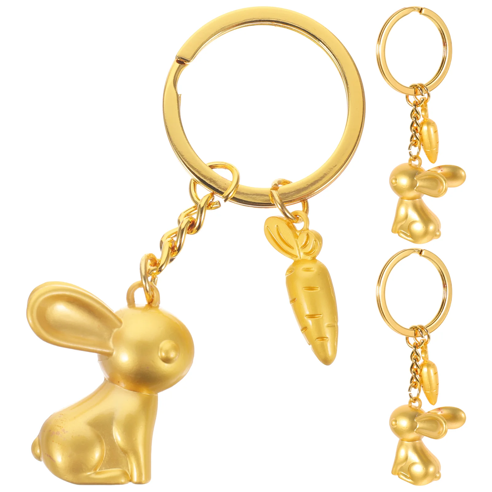 

Rabbit Keychain Key Year Chinese New Ring Pendant Bunny Chain Lucky Thekeychains Women Decoration Backpack Gift Zodiac Charm