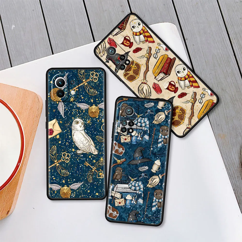 

Magician Artist Magic Case For Xiaomi Mi 11T 11 10 Lite 12 Poco X3 NFC M3 Note 10T Pro Luxury Phone Cover 9T F1 Black Funda Capa