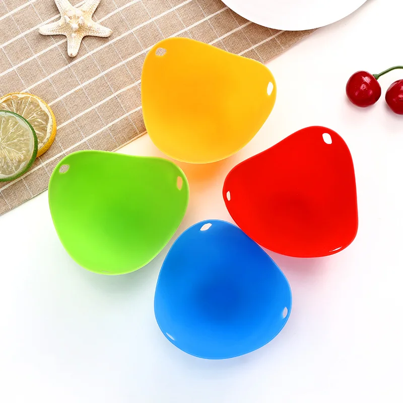 4pcs Silicone Egg Poacher heat resistant Pods Poaching Pan Mold Kitchen Tool Accessory Cook Gadget Kitchen Accessories