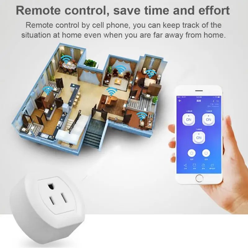 

Смарт-розетка с Wi-Fi, 10 А