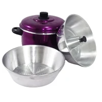 cookware set 3 pieces purple aluminum lid emptionstore