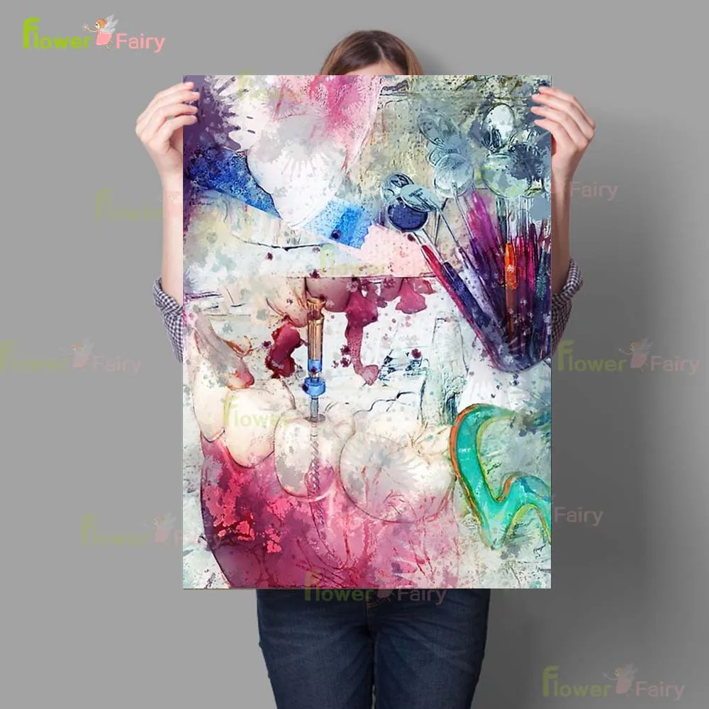 

Настенное панно "Акварельные зубы"