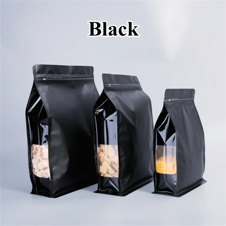 

50 шт., 3D пакеты из алюминиевой фольги с окном leotrusting