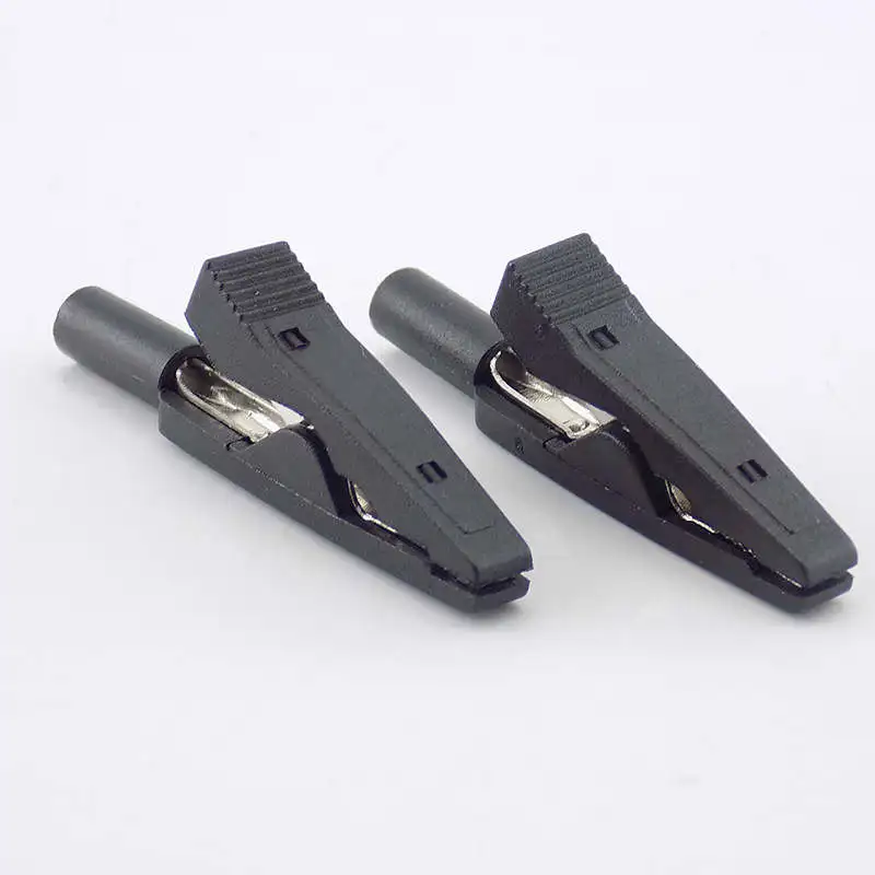 Тестовый зажим для аккумулятора изолированный крокодил 2 мм адаптер банан мама