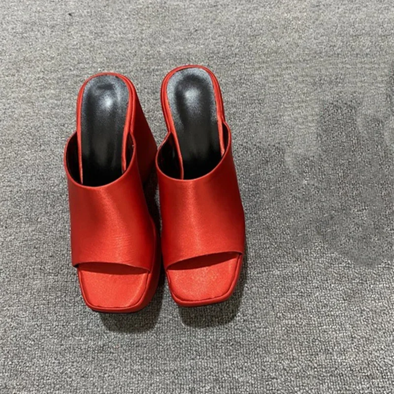 Лето 2022 женские тапочки премиум-класса на танкетке женская обувь платформе