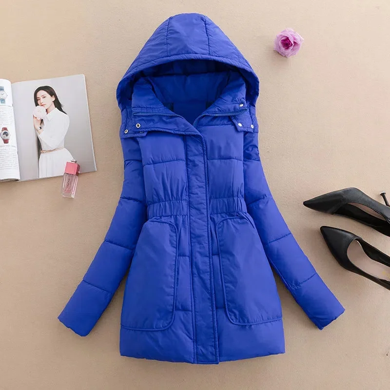 2022 New Winter Jacket Women Parka Overcoat Thick Down Cotton Padded Parkas Mujer Oversize Casual Hooded Coat Female Jackets