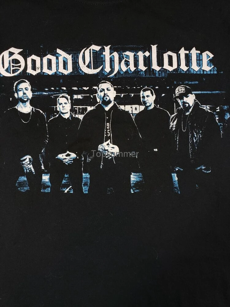 

New Good Charlotte 2018 Tour Dates T-Shirt 2 Sided Men'S Small Black Great Shape