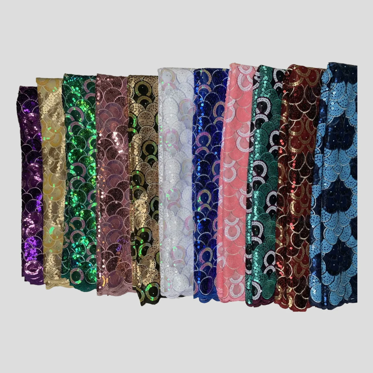 Золотисто-зеленый свадебный африканский тюль с блестками поделки кружево для