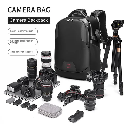 Рюкзак для камеры в современном стиле, вместительная водонепроницаемая сумка для профессиональной фотосъемки, для наружного использования, для DSLR SLR и дронов