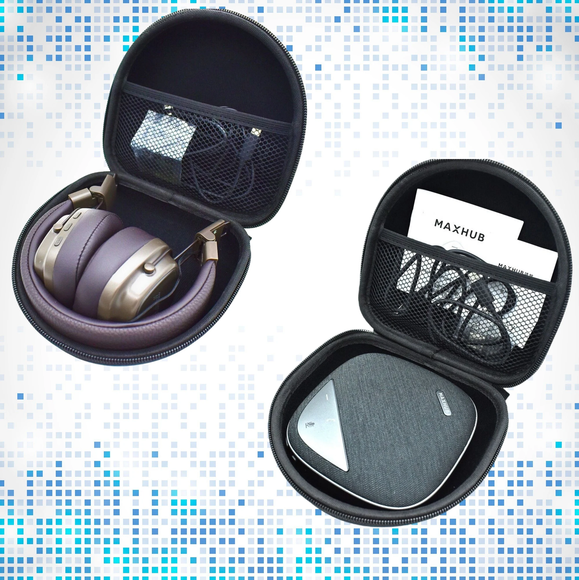 Жесткий защитный чехол из ЭВА для наушников Jabra Speak Emeet Airhug Anker Powerconf Динамик Marshall