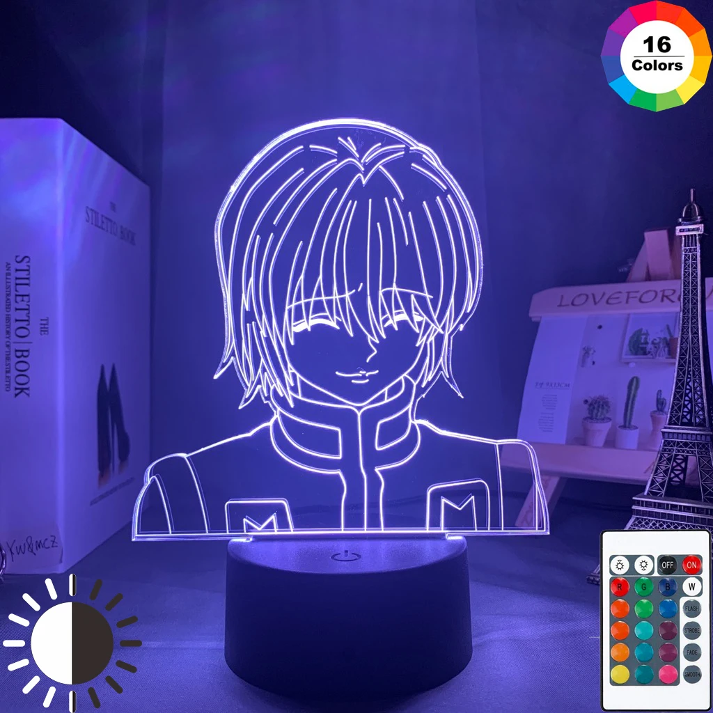 

Фигурка Kurapika, акриловый ночник, Аниме подарок Hunter X Hunter Lamp для детской спальни, светильник льник для детской комнаты, ночсветильник HxH