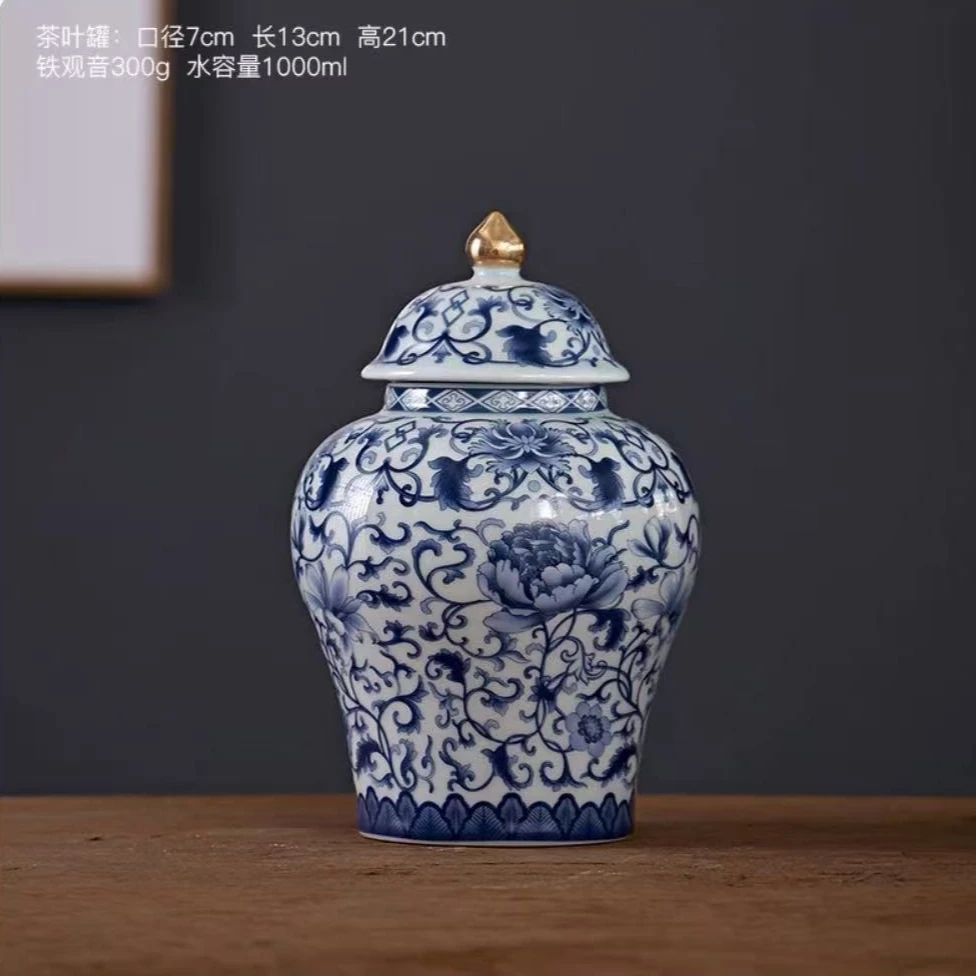 

Керамическая банка для чая лотоса