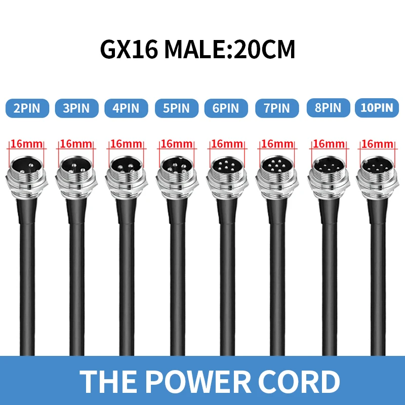 

Автоматические водонепроницаемые разъемы GX16 2-10 контактов