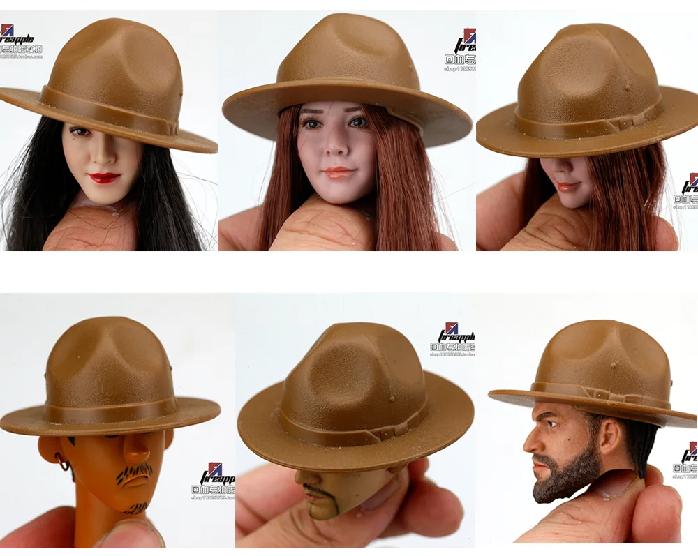 

1/6 Soldier Hard Plastic Material Hat U.S. Marine Corps Instructor Hat