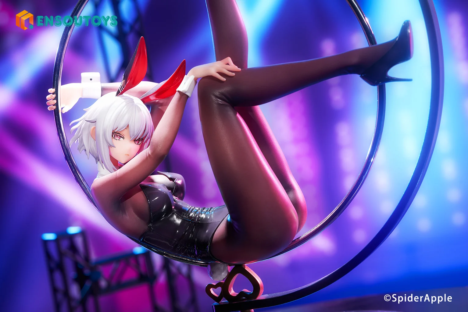 In Stcok ENSOUTOYS Bunny Girl LinaTime круглые движущиеся украшения для красоты коллекция