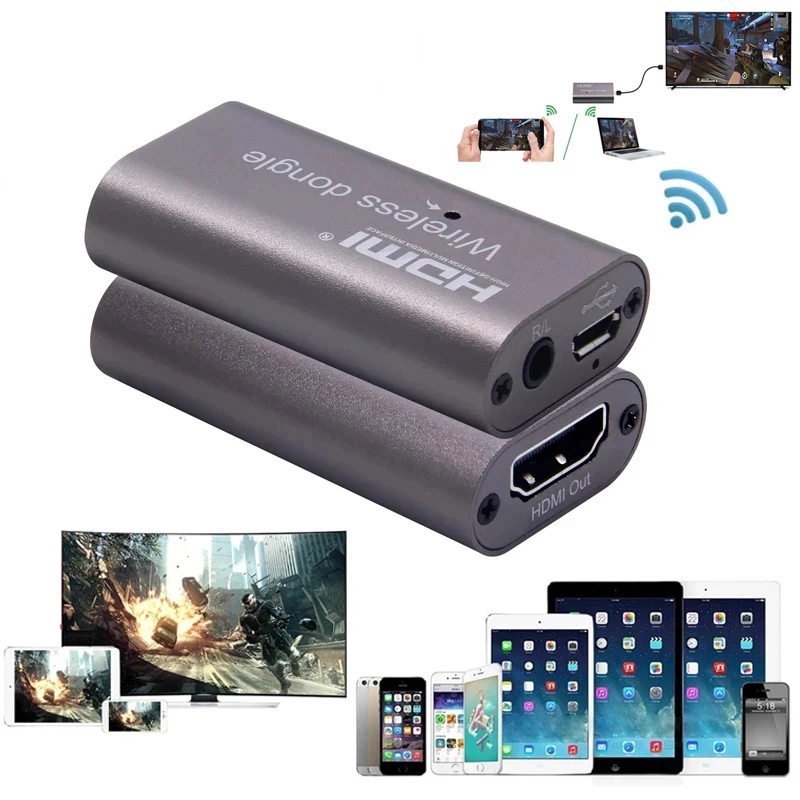 Беспроводной адаптер Wi-Fi дисплея HDMI-совместимый ТВ-приемник Miracast Airplay Зеркаление экрана для IOS Android Телефон ПК к телевизору (art.: 3920ca47d003a) - 3920ca47d003a