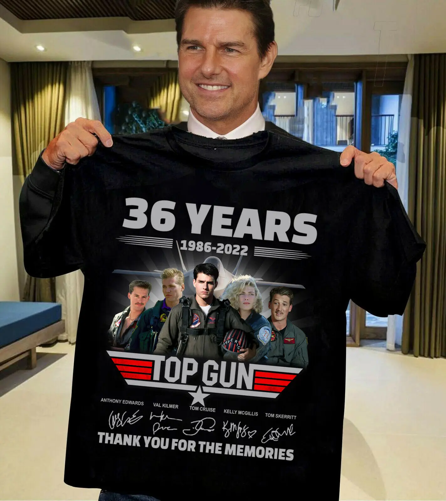 

36 Years 1986 2022 Top Gun Thank You For The Memories Tee Shirt
