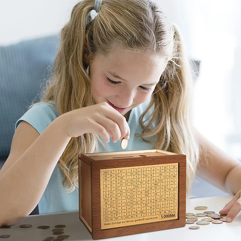 500/1000/2000/3000/5000/10000 Копилка Ringgit Mal Box деревянная копилка многоразовая с коробочками