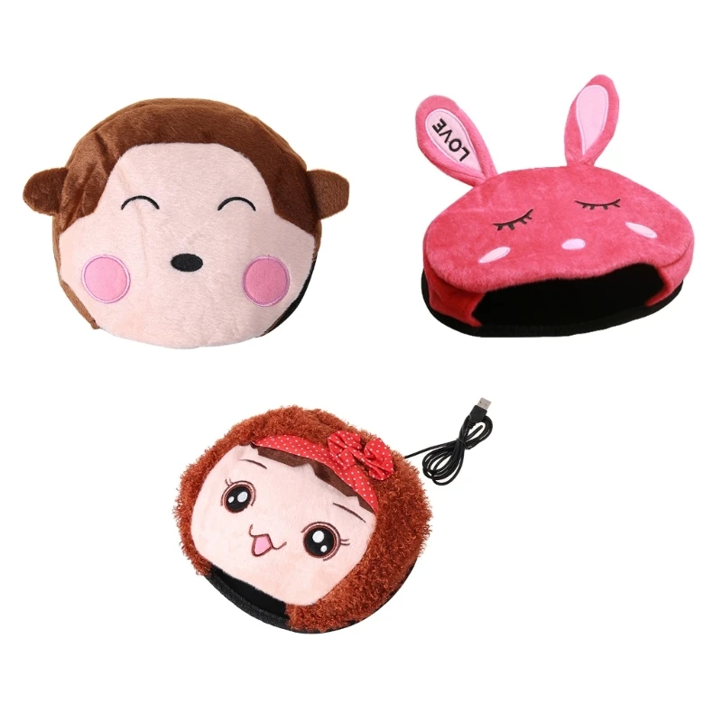 

Коврик для мыши с подогревом для рук, подогреваемый USB Коврик для мыши, настольное согревание рук для женщин, противоскользящая резиновая ос...