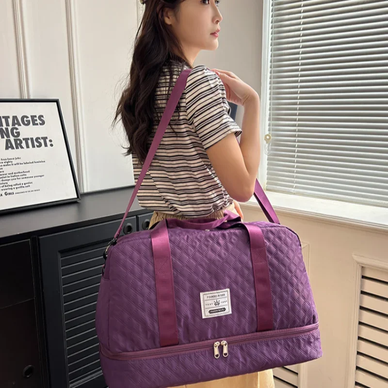 Легкая сумка для багажа с отделением обуви дорожная спортивная большой