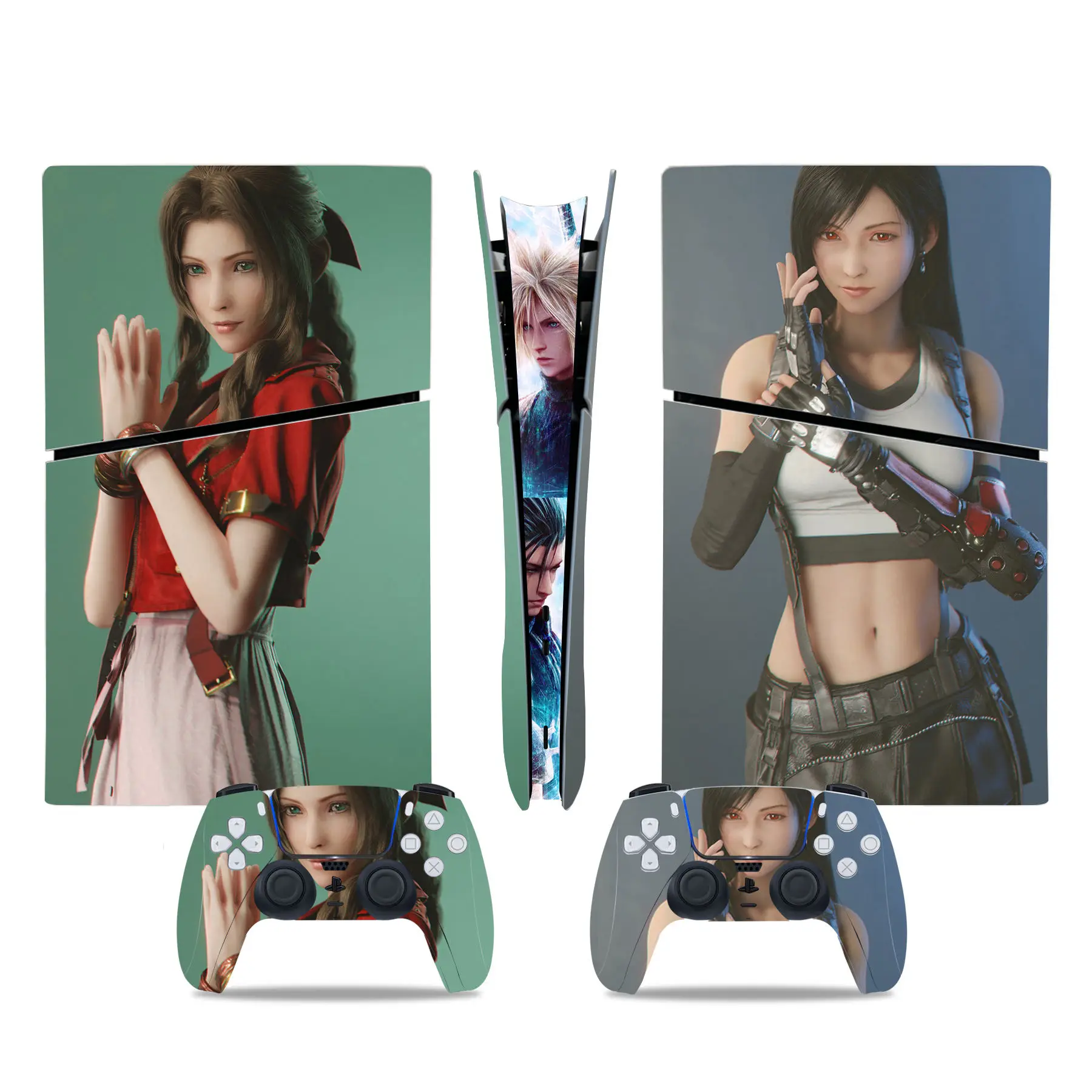 Тонкая цифровая Виниловая наклейка для консоли и 2 контроллеров