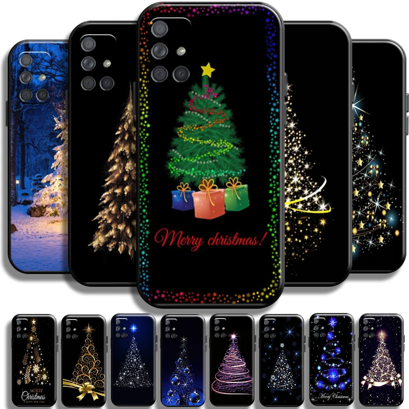 

Merry Christmas Tree Deer For Samsung Galaxy A71 A71 5G Phone Case Carcasa Full Protection Cover Back Shockproof Cases TPU