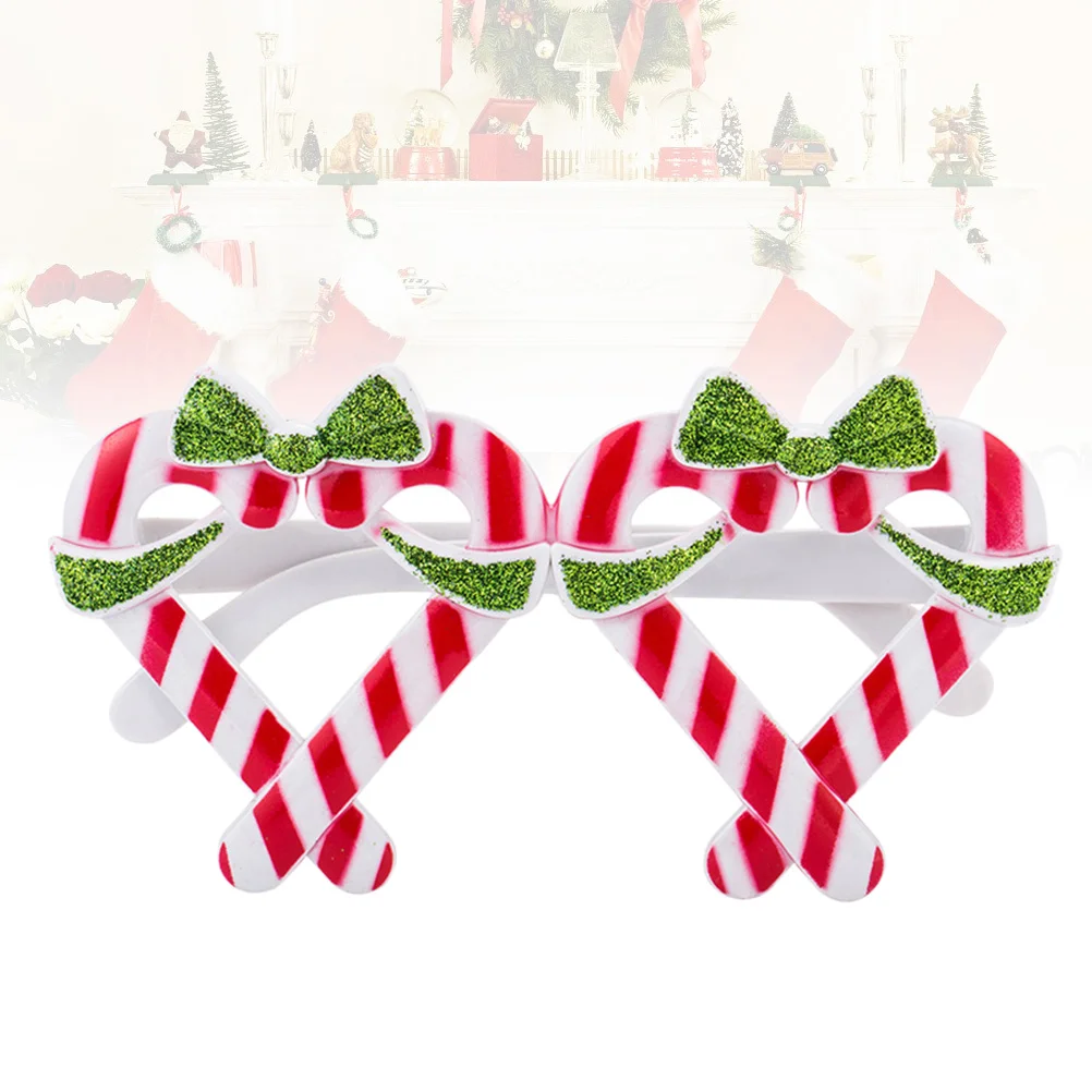 

1pc Christmas Glasses Creative Novelty Christmas Glasses Christmas Crutch Eyeglasses Christmas Party Glasses