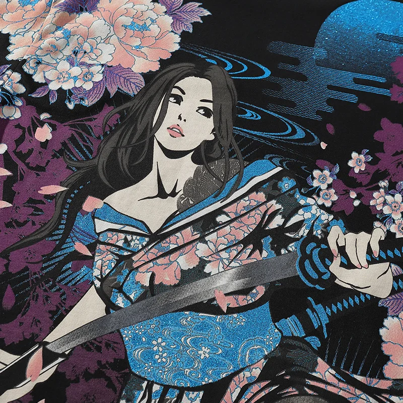 Лето 2022 Новинка японская красота укиё с коротким рукавом