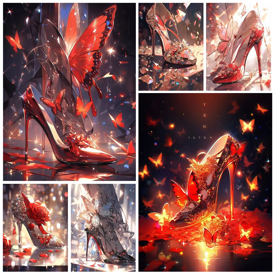 Новая алмазная живопись с высокой геометрией 5D полная квадратная круглая Алмазная Вышивка Бабочка Мозаика аниме Стразы домашний декор YY5144