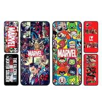 marvel avengers logo phone case xiaomi mi 12 12x 11t 11 11i 10i 10t 10s note 10 9 lite ultra 5g silicone tpu cover