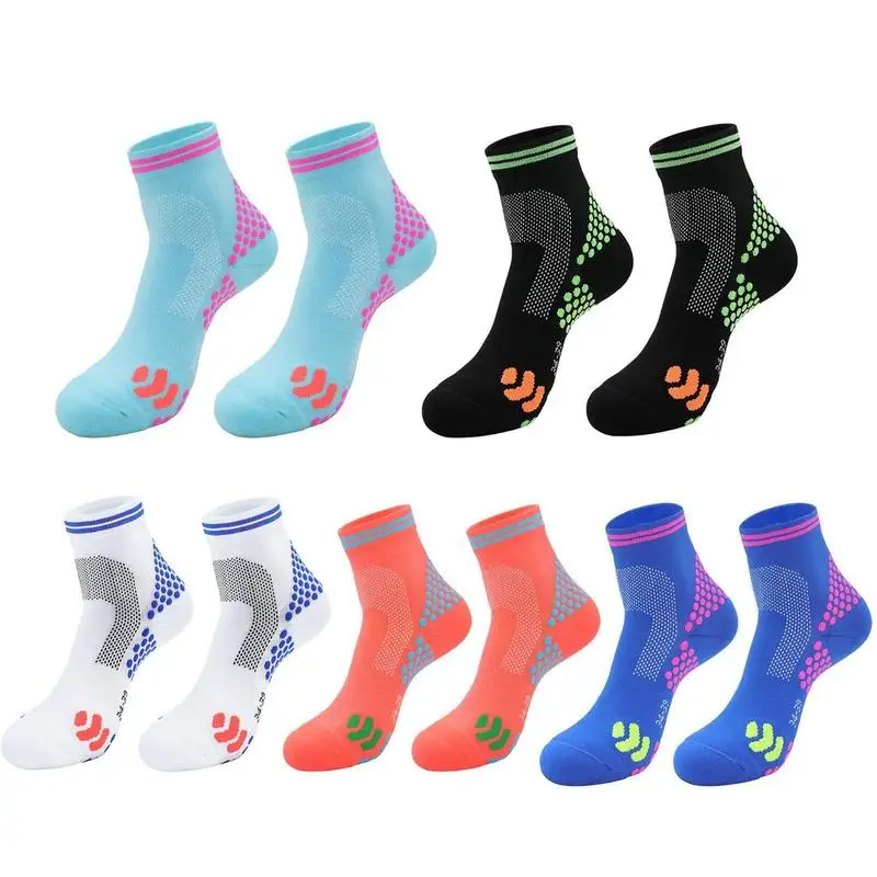 Unique Design Sport Ankle Socks Unisex Bright Color Outdoor Compression Basketball Running Fitness No Show Low Tube Socks