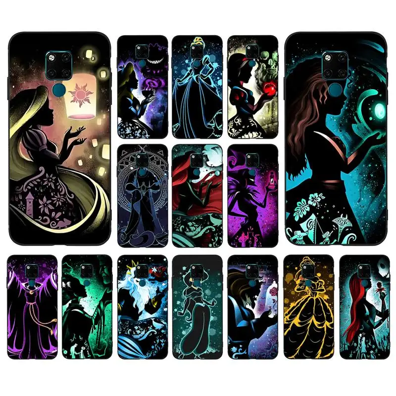 

Disney Cartoon Princess Phone Case for Huawei Mate 20 10 9 40 30 lite pro X Nova 2 3i 7se