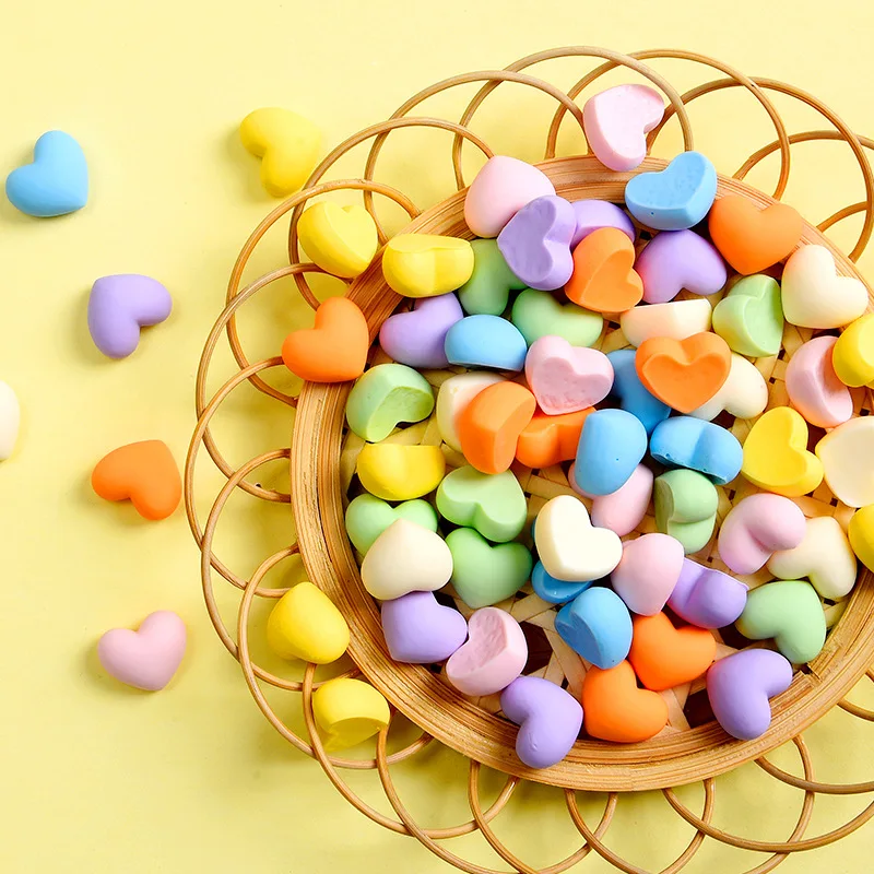 

10 шт., кавайные милые кабошоны с сердечками и плоской задней частью, украшения для скрапбукинга, дизайн ногтей, декор, нашивка, заколки для волос, украшение