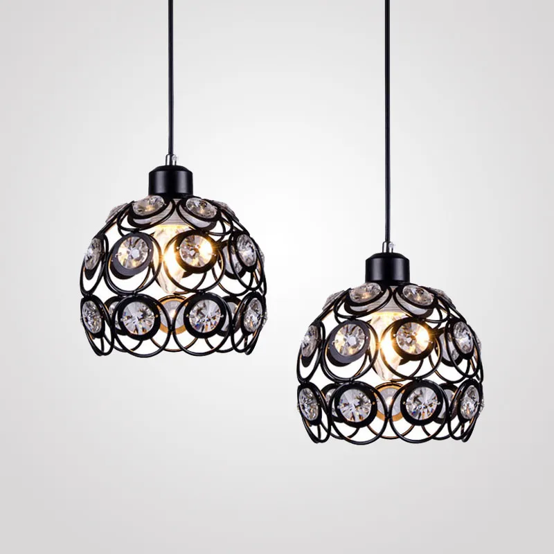 

Современные хрустальные подвесные светильники, простые комнатные светодиодные подвесные светильники, освещение для ресторана, лампа E27, подвесной светильник, декоративное освещение
