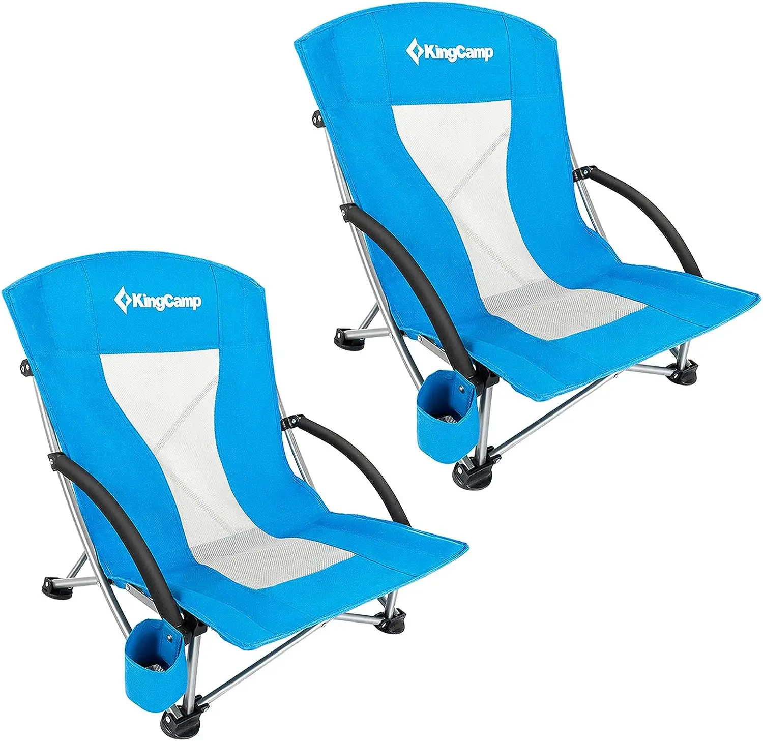 

Camping High Back Beach Chair Camping Concert Folding Chair, pack of 2