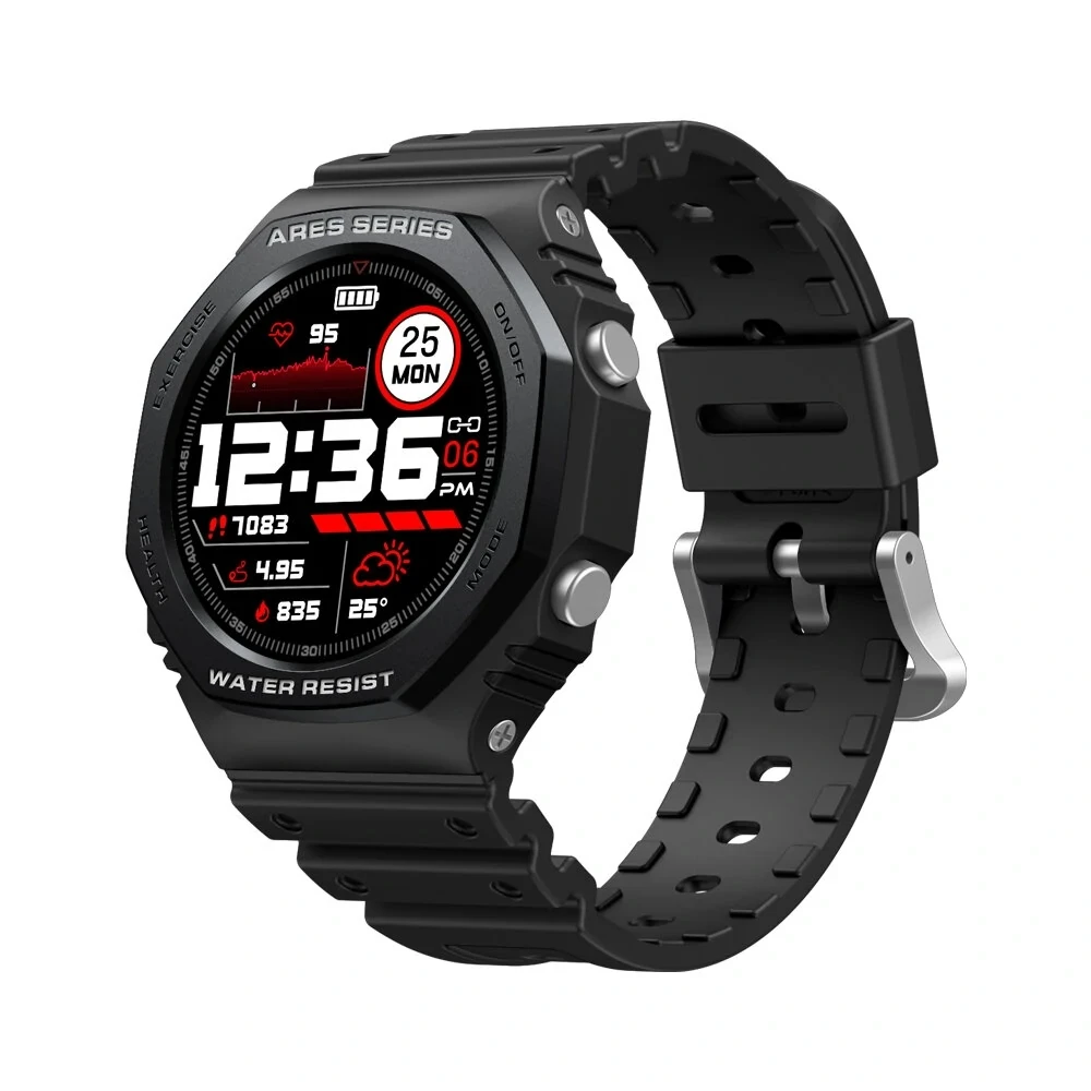 

Zeblaze Ares 2 Smartwatch 1,09 "Полный сенсорный экран 50 м водонепроницаемый длительный срок службы батареи HD цветной дисплей прочные Модные Смарт-часы