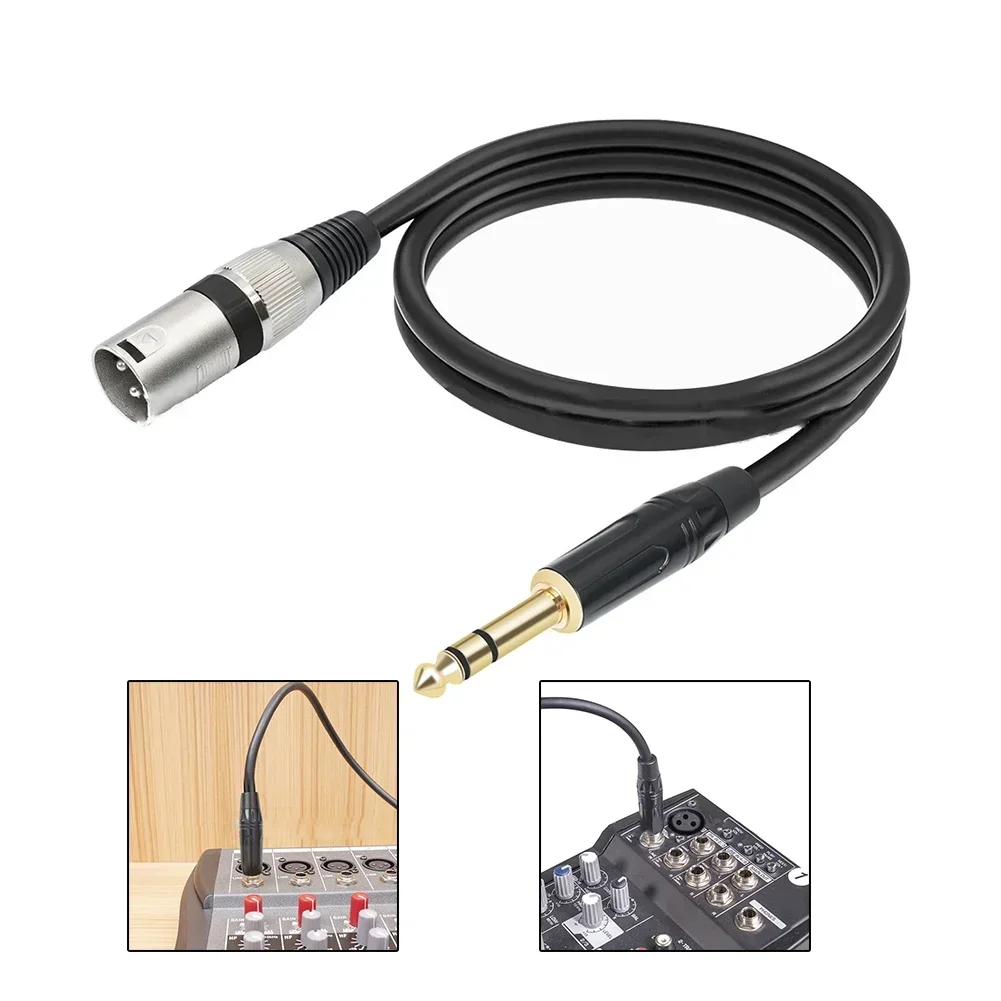 Kabel audio stereo TRS męski kabel mikrofon utleniający opakowanie zawartość części nazwa wsparcie zasilania przeciwzakłóceniowe