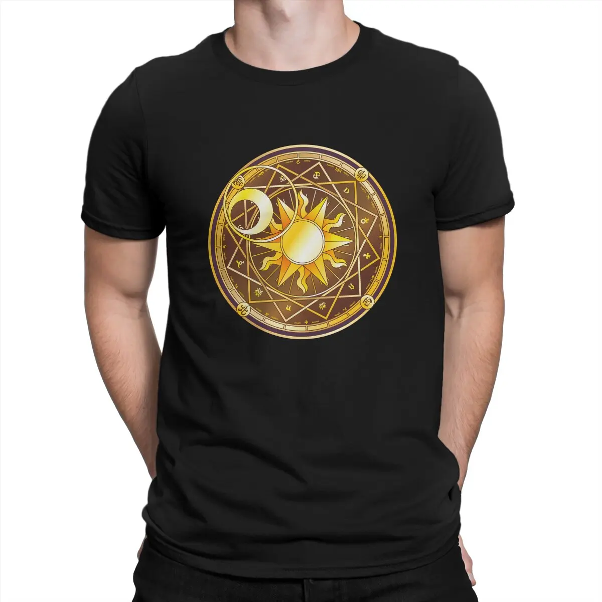 

Anime Card Captor Sakura Clow T Shirt Goth Men's Tees Summer Clothing Harajuku Crewneck TShirt