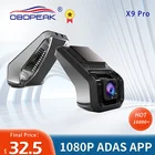 Видеорегистратор автомобильный OBDPEAK X9 Pro, Wi-Fi, Android USB 1080P, ADAS, ночная съемка