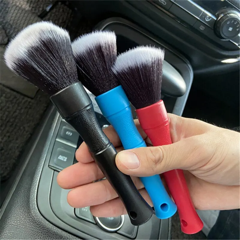 

2PCS Car Interior Soft Brush Car Interior Cleaning Detail Brush Multi-purpose Crevice Cleaning Brush Pratical Cleaning Tools