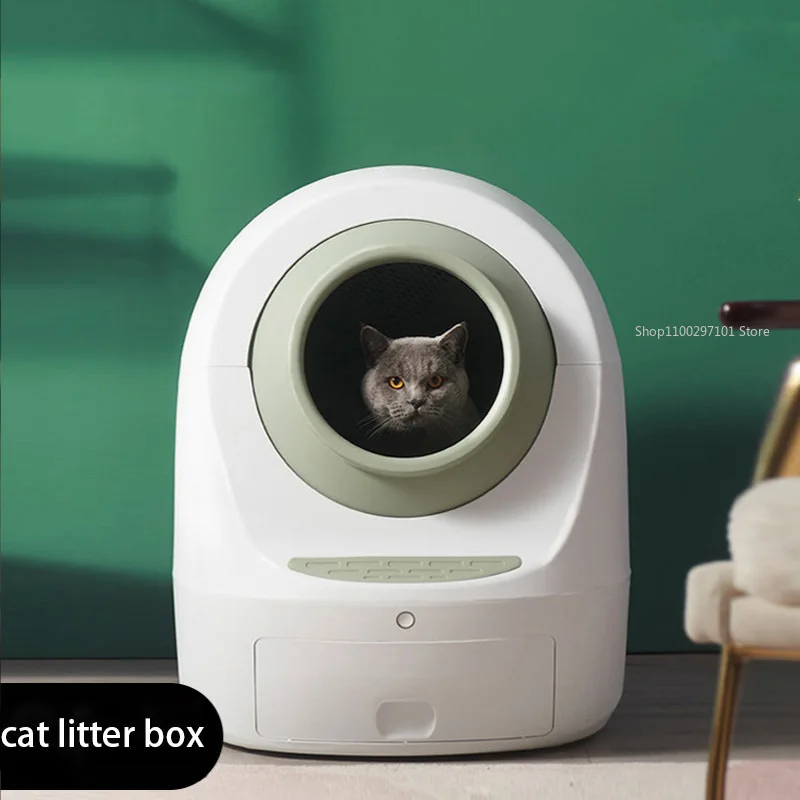 

Fully Enclosed Cat Litter Box Extra Large Anti Splashing Wifi App Automatic Cat Litter Box Self Cleaning Smart Cats Toilet Pet