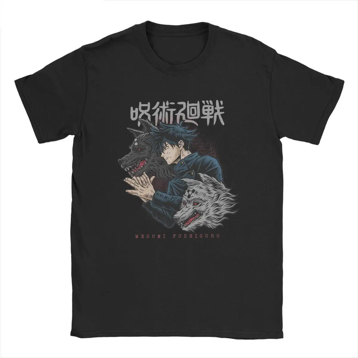 

Novelty Megumi Fushiguro Jujutsu Kaisen T-Shirts Men Crewneck Pure Cotton T Shirts Short Sleeve Tee Shirt 4XL 5XL Clothes