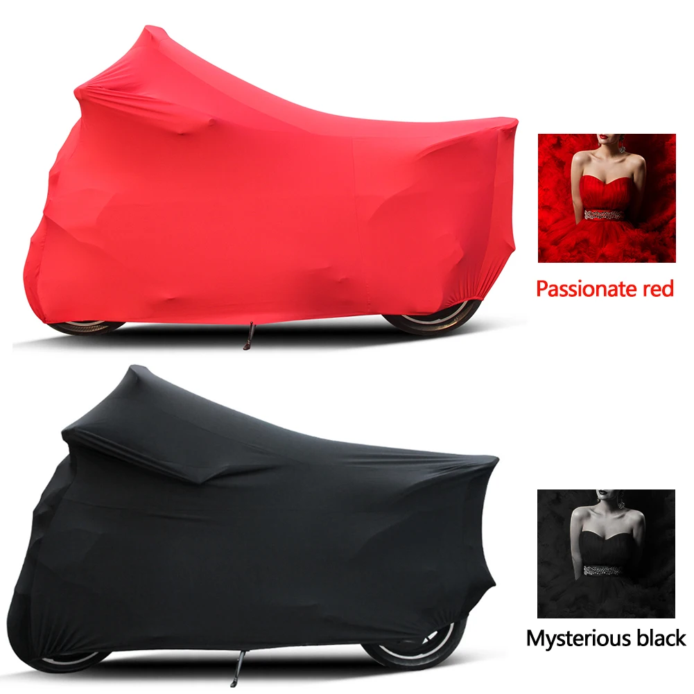 

Universal Motorcycle Covers UV Protector Cover Indoor Outdoor 2 Colors Bike Motor Scooter Dustproof Cover Elastic Fabric M-4XL