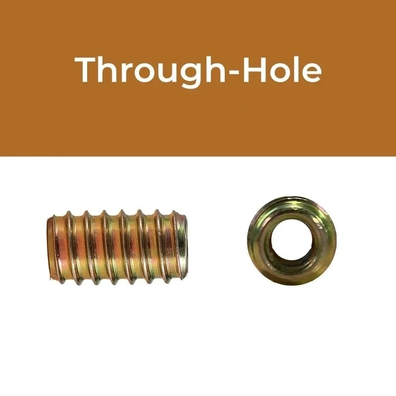 

2 ~ 10 шт. M6 M8 M10 Шестигранная внутренняя наружная резьба деревянная вставка гайка из углеродистой стали Фланцевая Шестигранная головка мебельная гайка Длина 9 ~ 30 мм