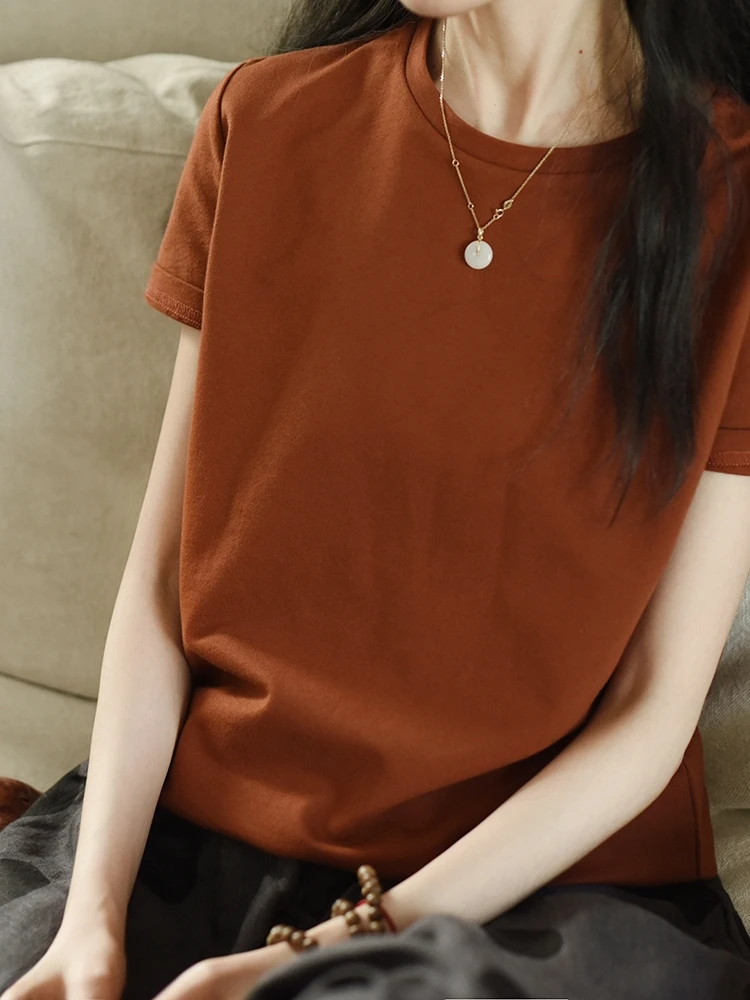 

93-97cm Bust / Summer Women Brief Basic Casual Loose Japan Style Comfortable Cotton Tees T-shirts