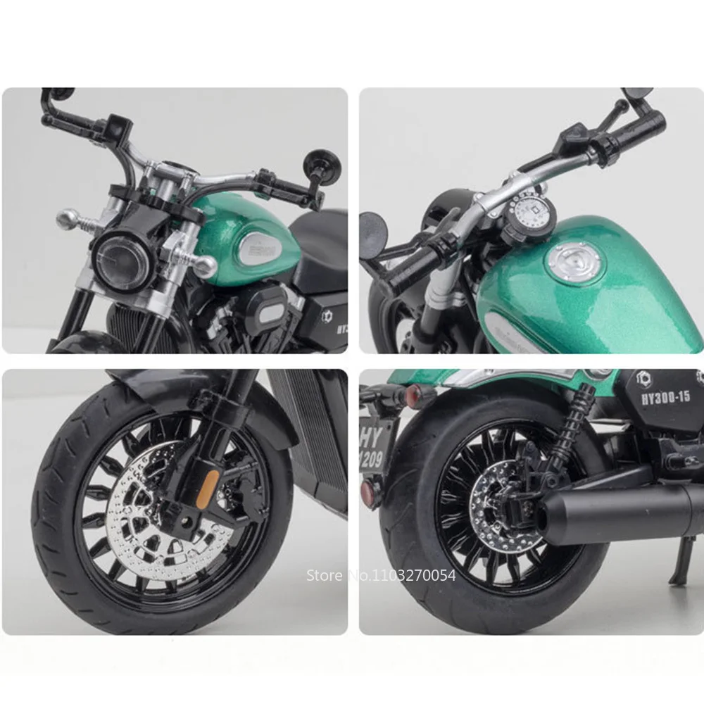 Масштаб 1/12 Модель Мотоцикла Benda Chinchilla BD300 Литой Под Давлением Металлический