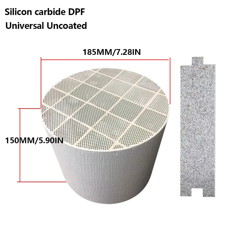 

185*150 мм дизельный фильтр для твердых частиц каталитический преобразователь DPF кремниевый Карбид сотовый вектор