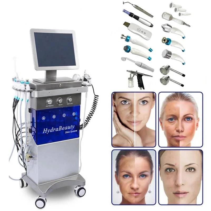

Hydro Dermabrasion Water Oxygen Skin Dermabrasion Microdermabrasion Facial Machine Hydra Facial Steamer Water Peeling Machine