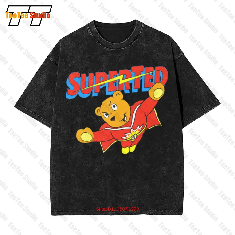 Фото Винтажная футболка большого размера Superted Retron ATVU №1
